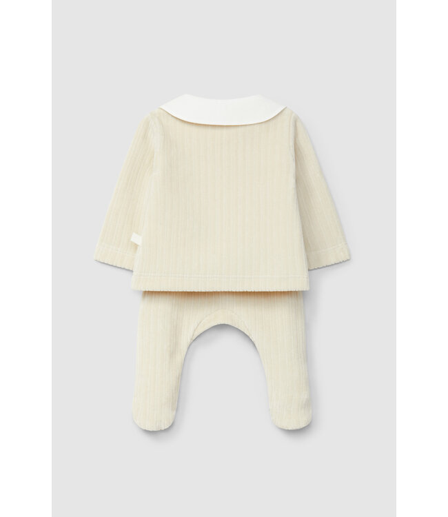Laranjinha Laranjihna - 2-delig babysuit  - Grijsbeige