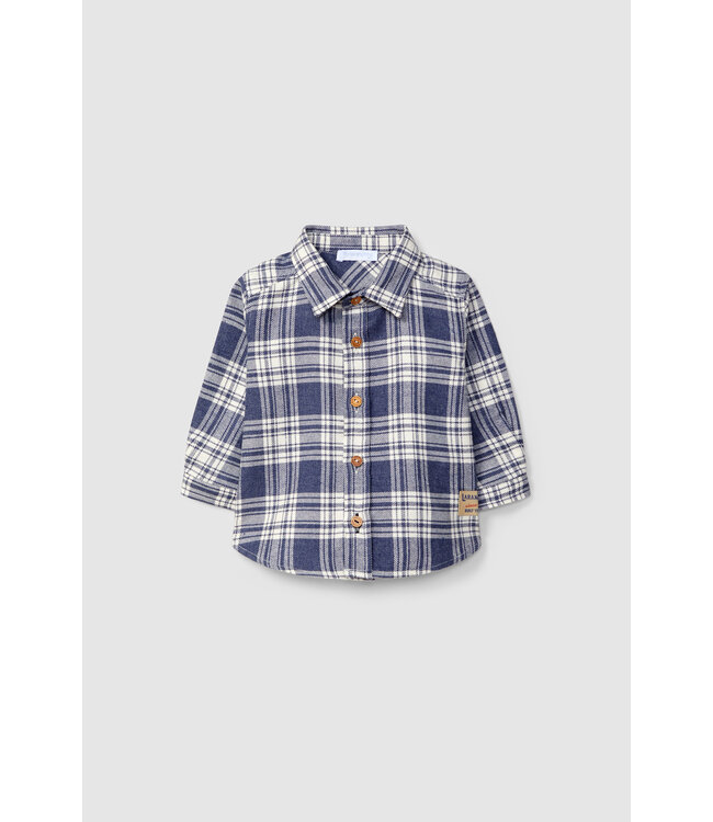 Laranjinha Laranjihna - Hemd ruitjes - Indigo