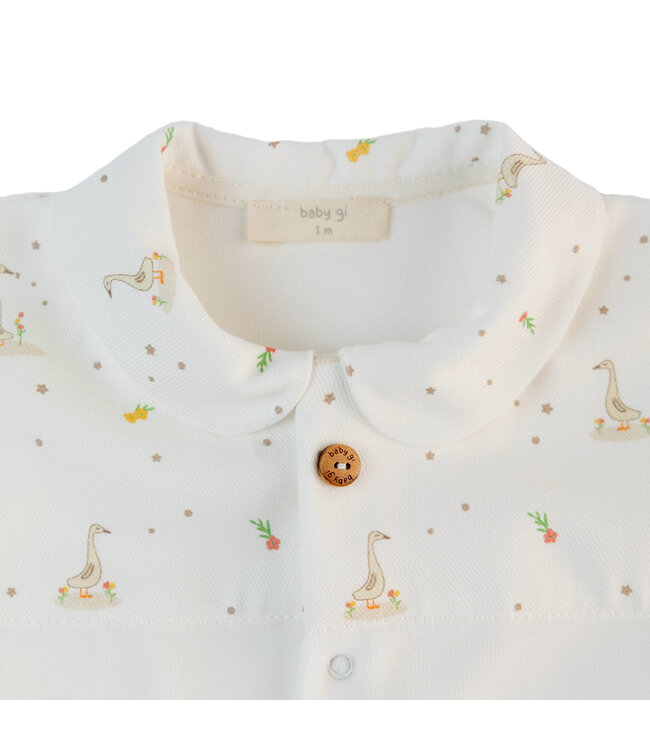 Baby Gi - Goose footie ivory