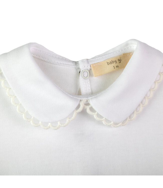 Baby Gi - Onesie w/ collar white