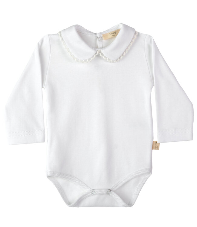 Baby Gi - Onesie w/ collar white