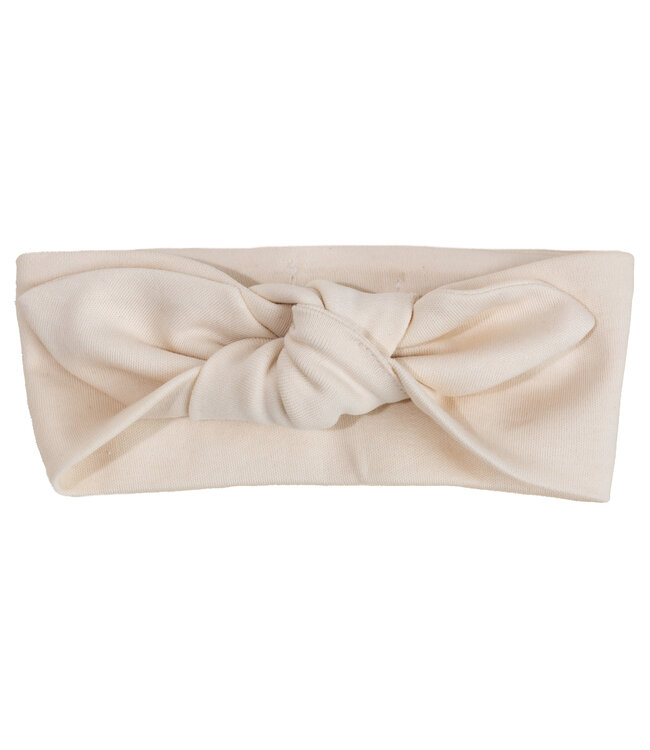 Baby Gi - Headband with bow - beige ( organic cotton )