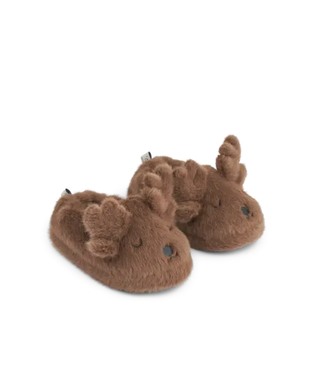 Liewood Liewood - Aviaja Reindeer Slippers - Pecan
