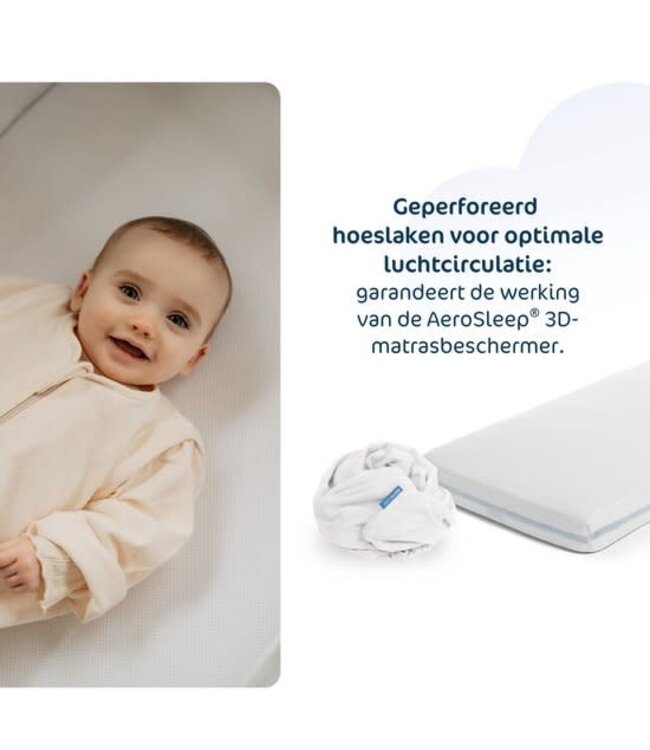 Aerosleep Aerosleep -  Sleep Safe Fitted Sheet 120 x 60 Almond