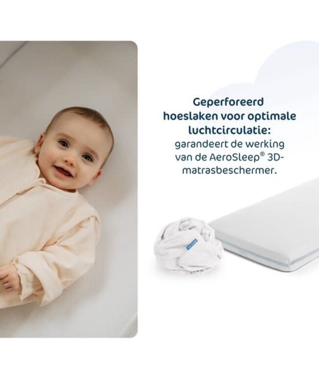 Aerosleep Aerosleep -  Sleep Safe Fitted Sheet 140 x 70 Almond