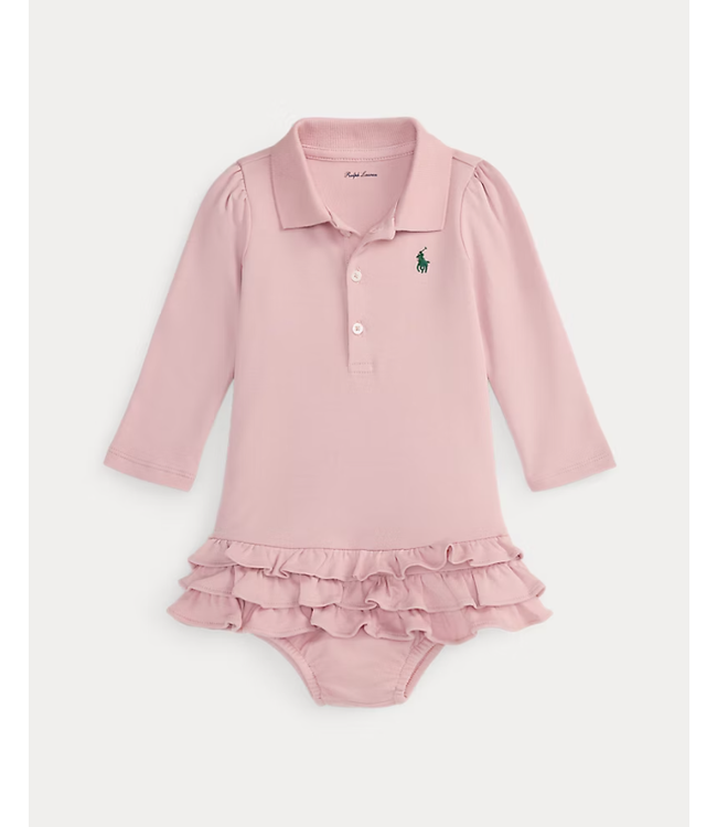 Ralph Lauren Ralph Lauren - Zacht katoenen Polo-jurk met bloomer - Surfside rose