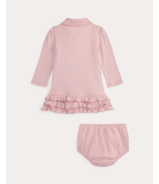 Ralph Lauren Ralph Lauren - Zacht katoenen Polo-jurk met bloomer - Surfside rose
