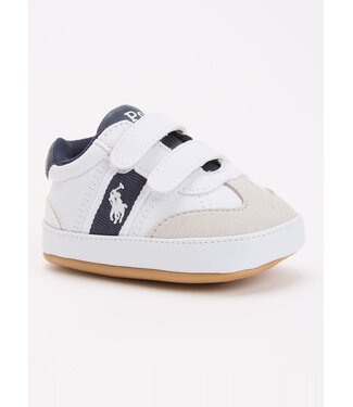 Ralph Lauren Ralph Lauren - B-Heritage Court III babyschoentje met logo - Wit