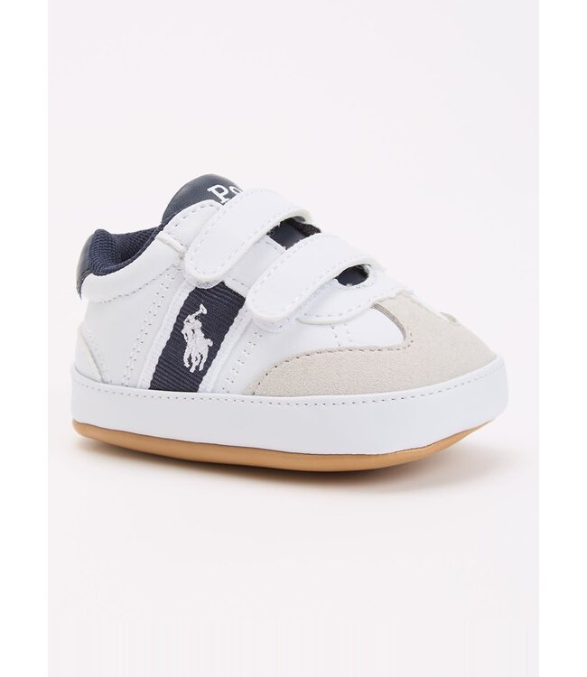 Ralph Lauren Ralph Lauren - B-Heritage Court III babyschoentje met logo - Wit