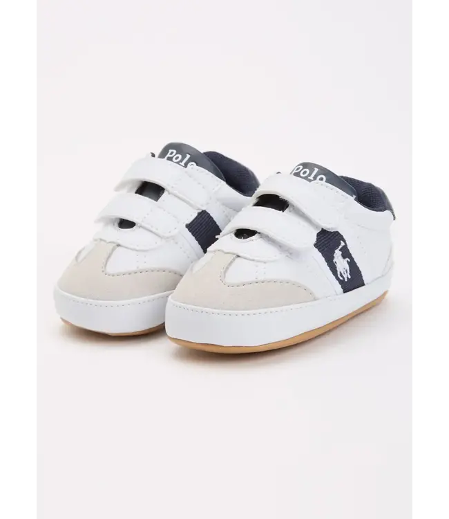 Ralph Lauren Ralph Lauren - B-Heritage Court III babyschoentje met logo - Wit