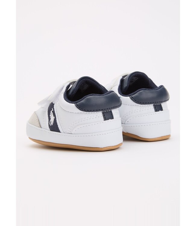 Ralph Lauren Ralph Lauren - B-Heritage Court III babyschoentje met logo - Wit