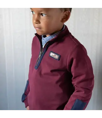 Natini Natini - Sweater Zippy - Bordeaux Bue