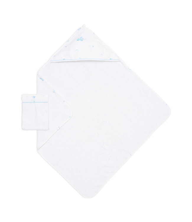 Poetree Kids Poetree Kids - Badcape & washandje Dieren - Blue Dreams Collection