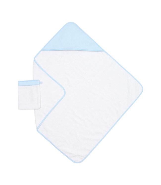 Poetree Kids Poetree Kids - Badcape & washandje Blauw - Blue Dreams Collection