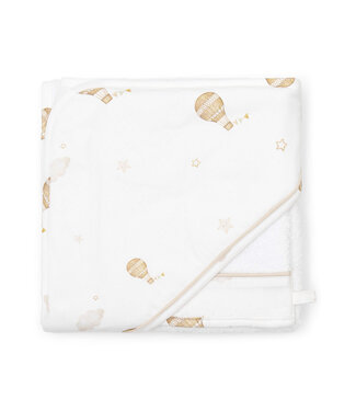 Poetree Kids Poetree Kids - Badcape & washandje Luchtballon - Little Voyager Collection