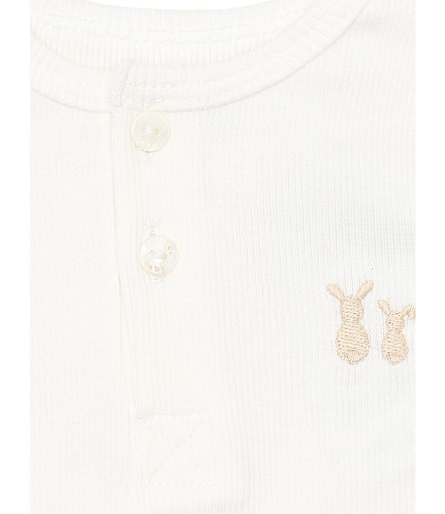 Poetree Kids Poetree Kids - Baby set Luc Camel broekje -Off white shirt