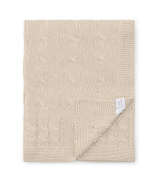 Poetree Kids Poetree Kids - Gebreide deken 100% Katoen Marbella  - Beige
