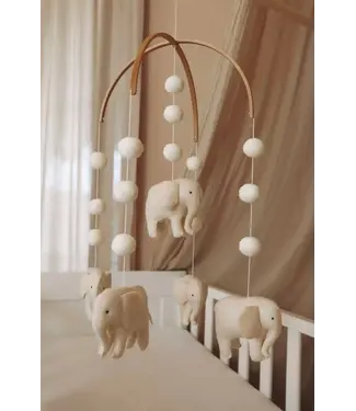 Little Loua Little Loua - Handmade Elephants baby mobile