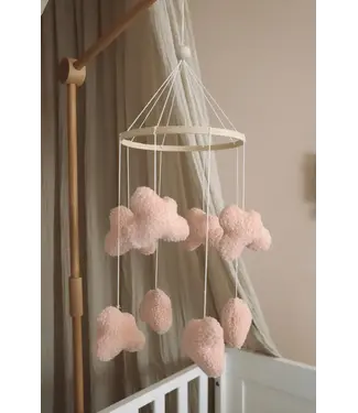 Little Loua Little Loua - Handmade Boucle clouds pink