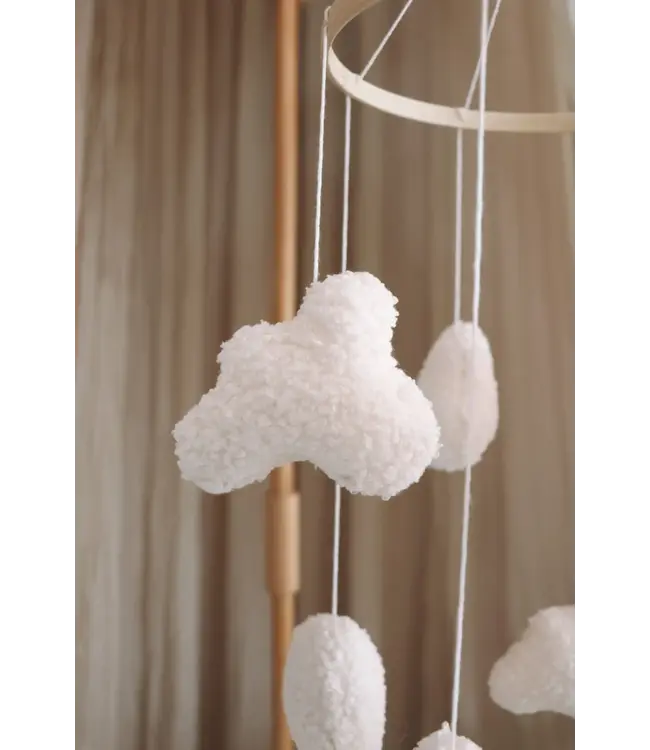 Little Loua Little Loua - Handmade Boucle clouds white