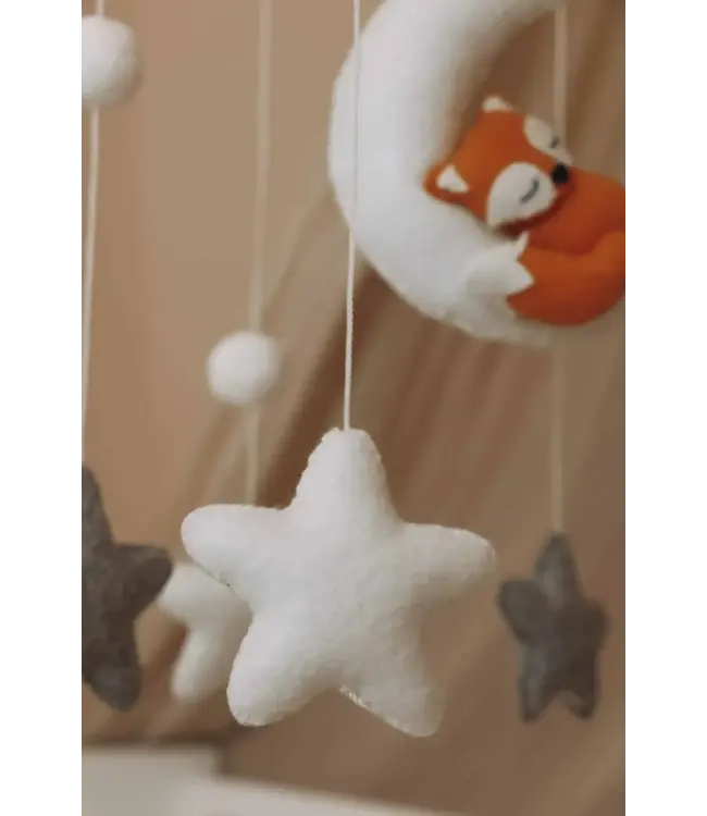 Little Loua Little Loua - Handmade Sleepy fox baby mobile