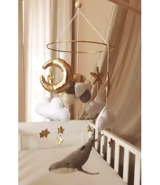 Little Loua Little Loua - Handmade Whale Balloons baby mobile