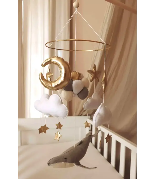 Little Loua Little Loua - Handmade Whale Balloons baby mobile