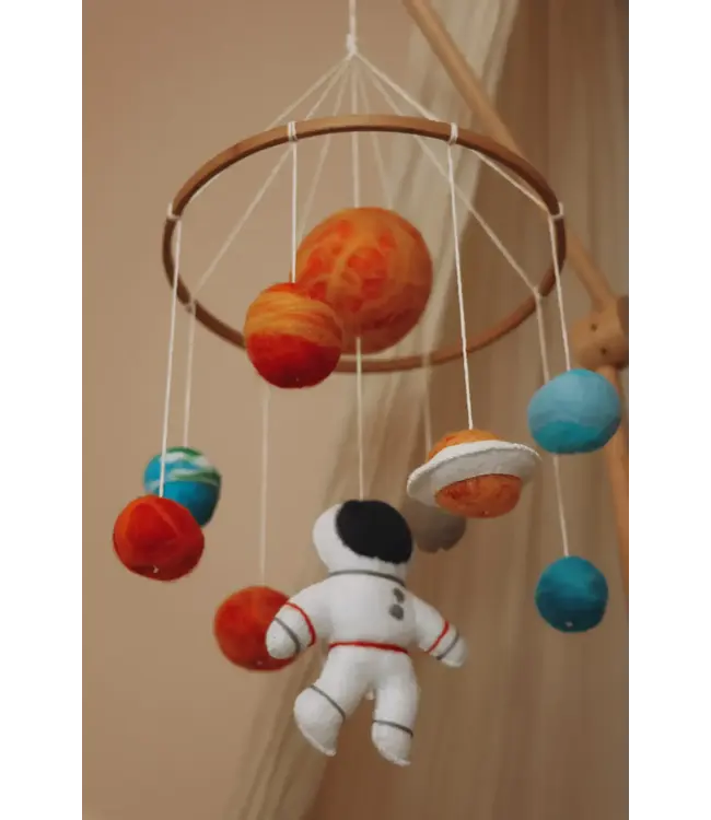 Little Loua Little Loua - Handmade Astronaut baby mobile