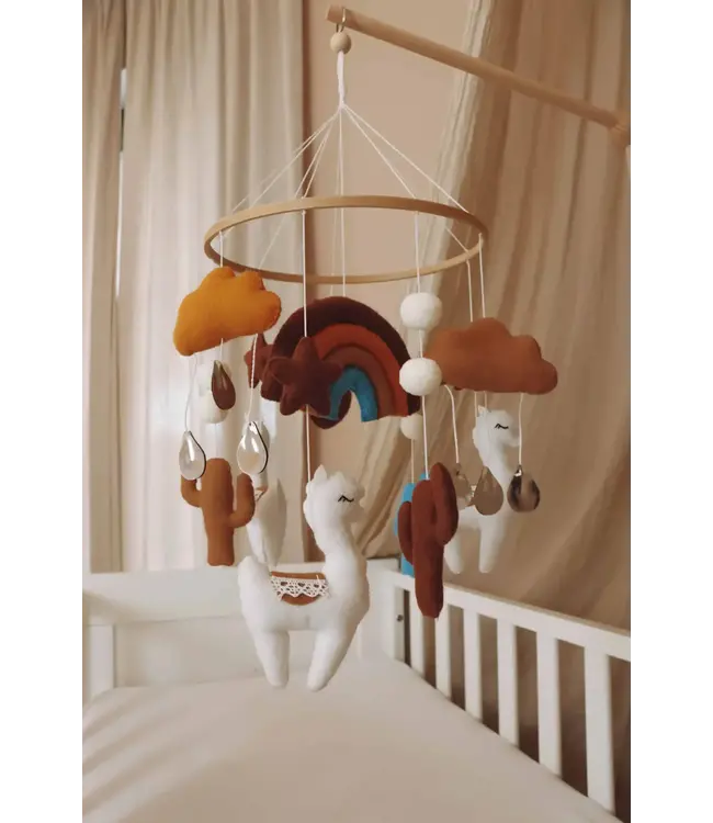 Little Loua Little Loua - Handmade Lama baby mobile