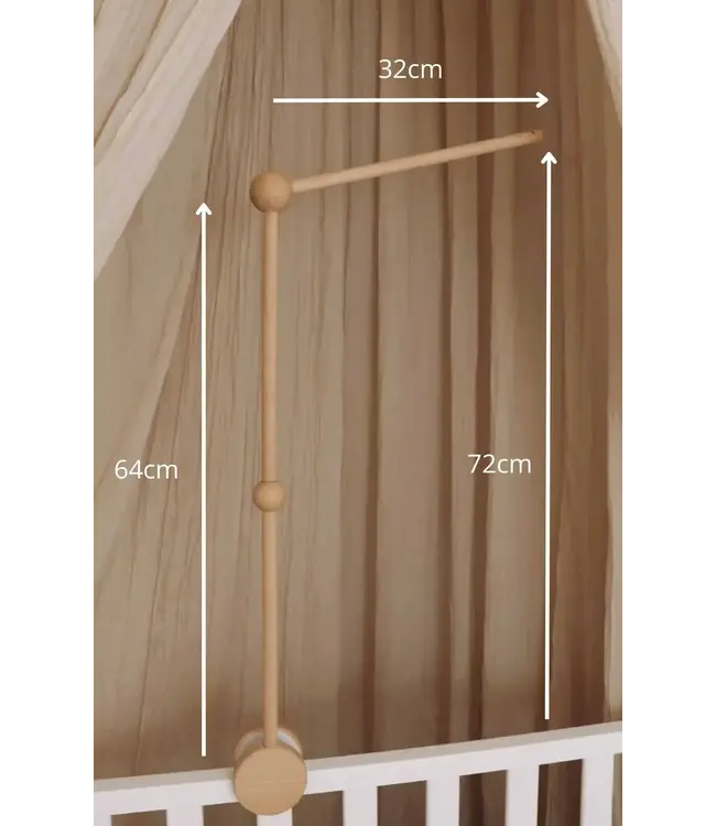Little Loua Little Loua - Wooden baby mobile arm fixed