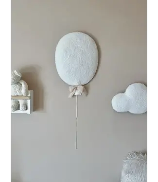 Little Loua Little Loua - Big bouclé balloon white 38 x 31 cm