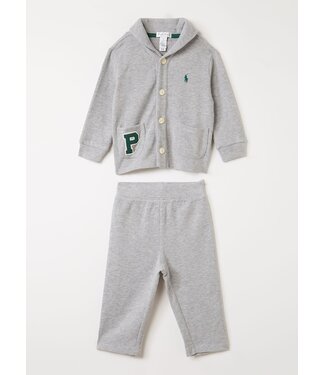 Ralph Lauren Ralph Lauren - Set van longsleeve met joggingbroek 2-delig - Grijs