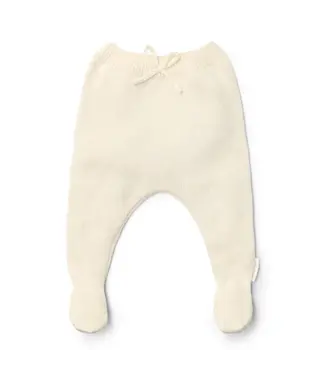 Little Dutch Little Dutch - Gebreide broek - Wit - Newborn Naturals
