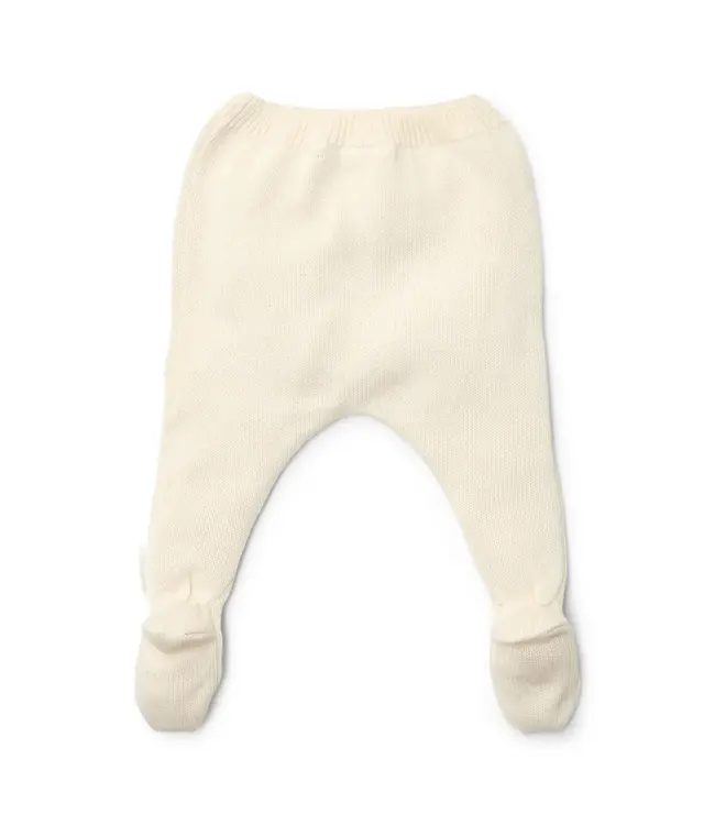 Little Dutch Little Dutch - Gebreide broek - Wit - Newborn Naturals