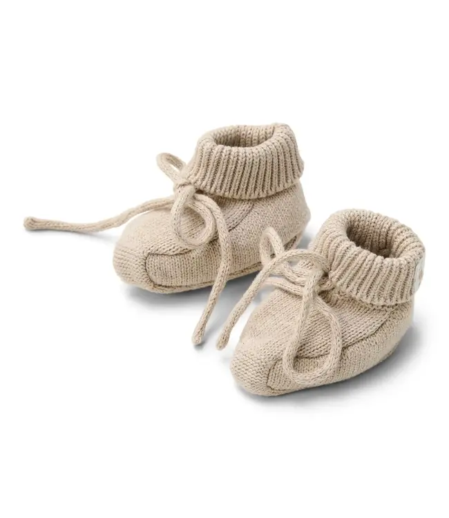 Little Dutch Little Dutch - Slofjes - Beige - Newborn Naturals