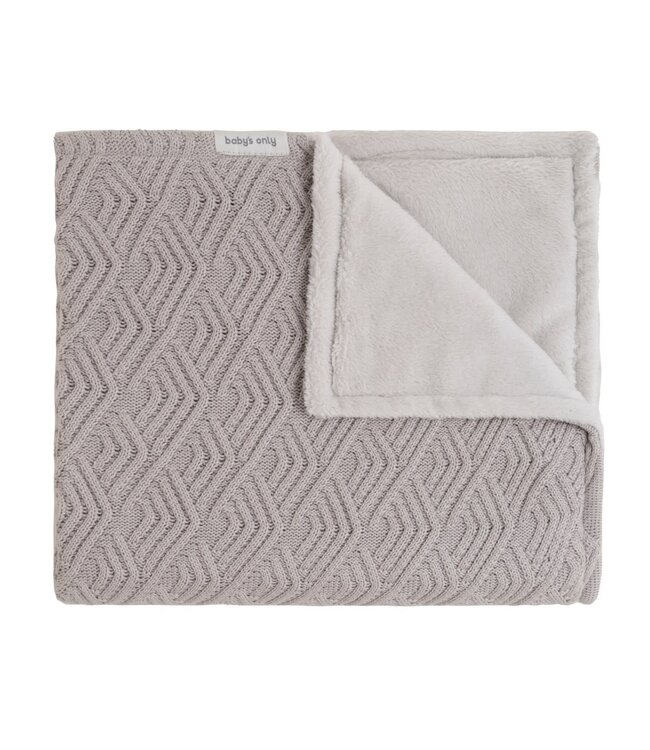 Baby's Only Baby's Only - Wiegdeken teddy Sierra urban taupe