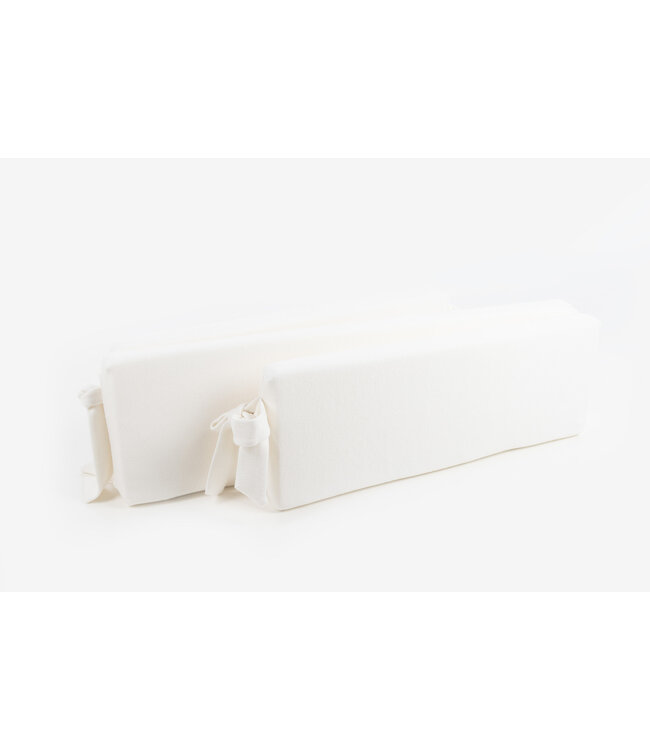 Maison Naline Maison Naline - Enkel parkomrander angora ivoor / lintstrikken angora ivoor (mousse 5cm) + stootrol