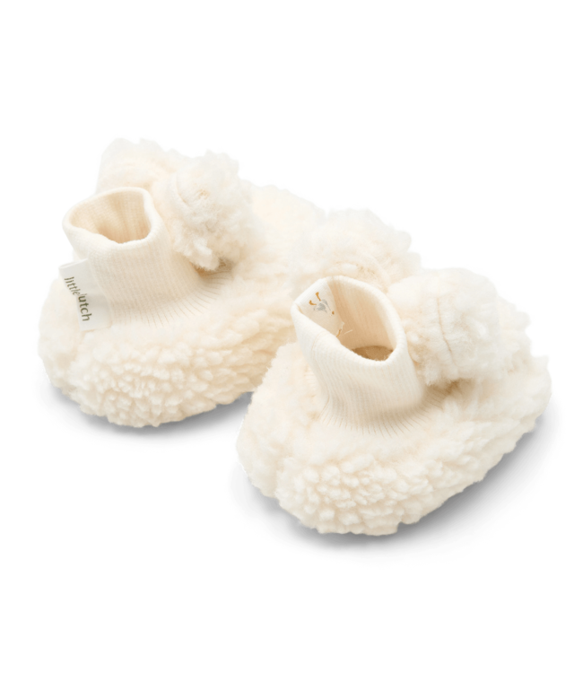 Little Dutch Little Dutch - Babyslofjes Teddy Offwhite
