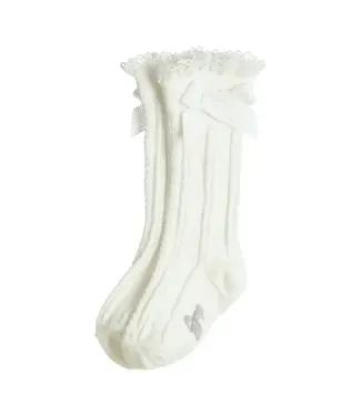 Gymp Gymp - Knee socks Kite + strik - Offwhite