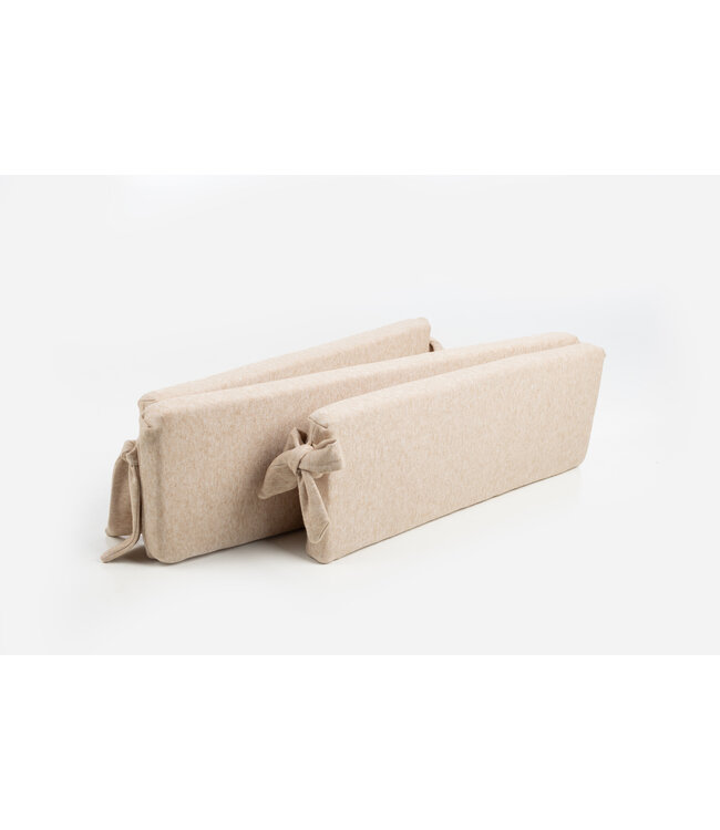 Maison Naline Maison Naline - Enkel parkomrander angora beige / lintstrikken angora beige (mousse 5cm)+stootrol