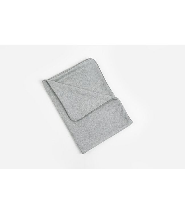 Maison Naline Maison Naline - Wiegdeken voorkant angora groen / achterkant angora groen / paspel tush groen rondom