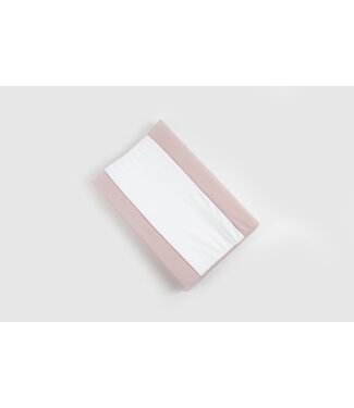 Maison Naline Maison Naline - Waskussenhoes zijkant herringbone roze / paspel tush roze / middenstuk triga ivoor