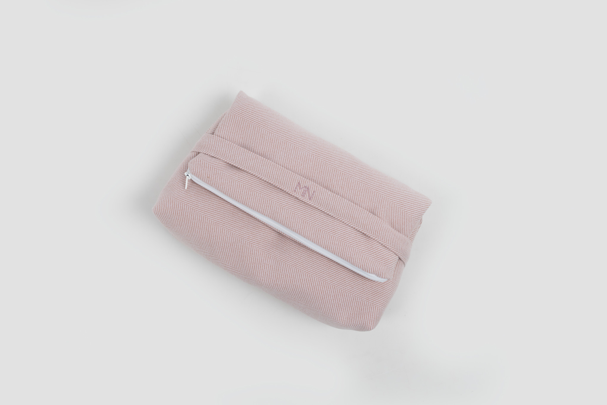Naline Maison Naline Maison Naline - Toilettas (pochette) herringbone roze ...