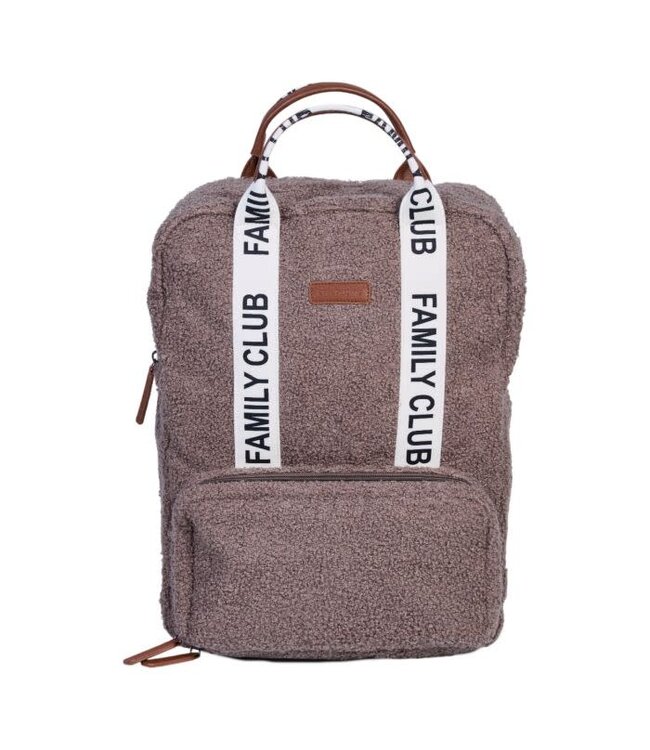 Childhome Childhome - Rugzak FAMILY CLUB SIGNATURE TEDDY ZACHT BRUIN