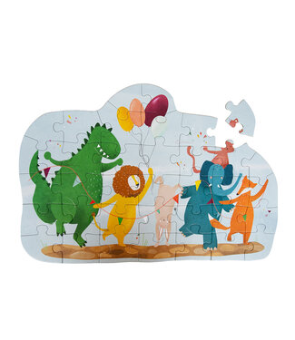 Trixie Trixie - Shape puzzle - Birthday party - 36 pcs