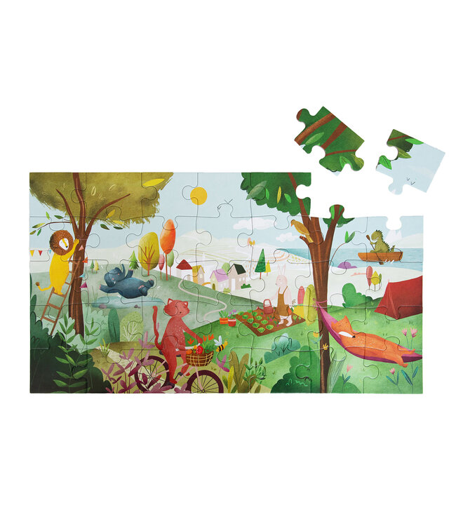 Trixie Trixie - Shape puzzle - Summer day - 35 pcs