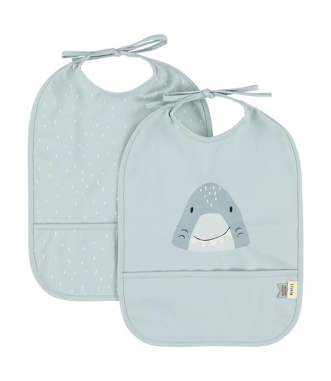 Trixie Trixie - Waterproof bib 2-pack - Mr. Shark