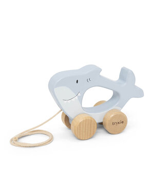 Trixie Trixie - Wooden pull along toy - Mr. Shark