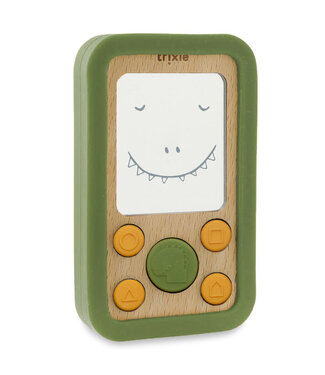 Trixie Trixie - Wooden silicone baby phone - Mr. Dino