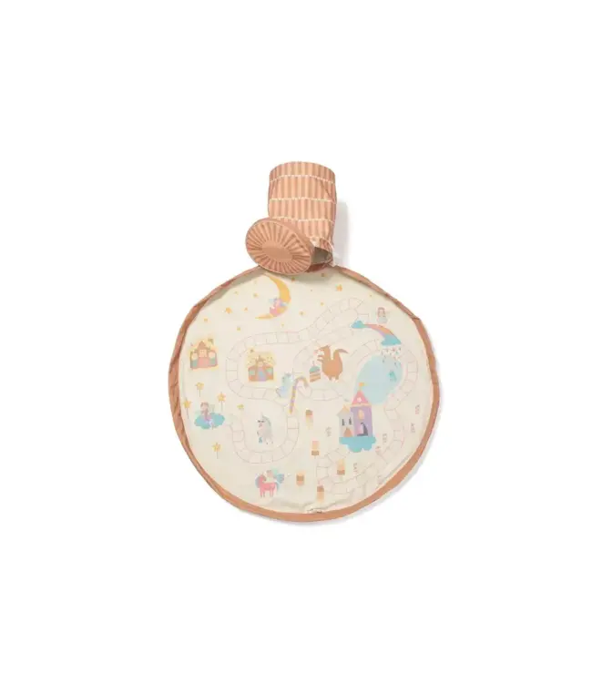 Play & Go Play & Go - Opbergmand Met Speeltapijt -  Fairyworld Dusty Rose 140cm